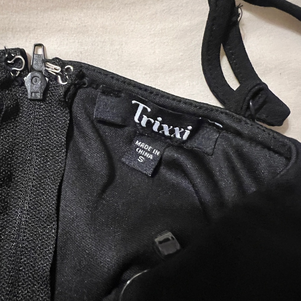 Trixxi Black Strapless Pleated Cocktail Dress - Picture 5 of 5